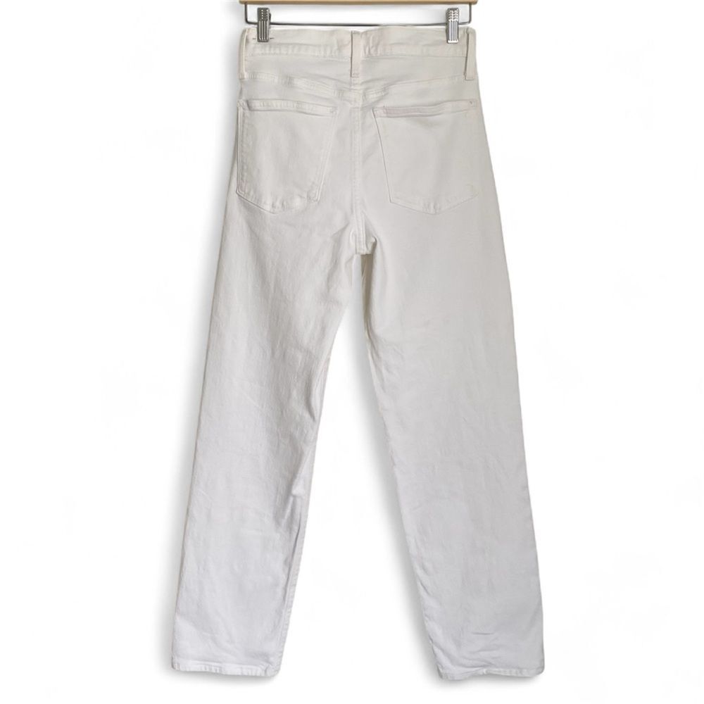 MADEWELL The Mid Rise Perfect Vintage Straight Jeans in White Size 27 - Picture 6 of 10